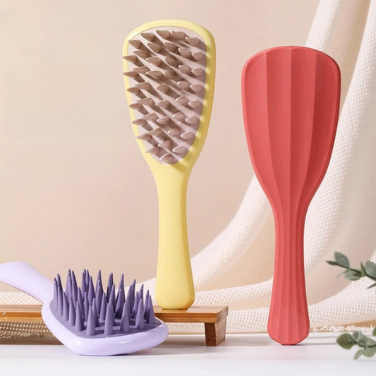 Cepillo De Champú De Mango Largo, Peine Para Masaje Del Cuero Cabelludo De Silicona, Cepillo Para Lavar El Cabello, Masajeador De Cabeza, Cepillo De Baño, Depurador Corporal, Accesorios Para El Cabello